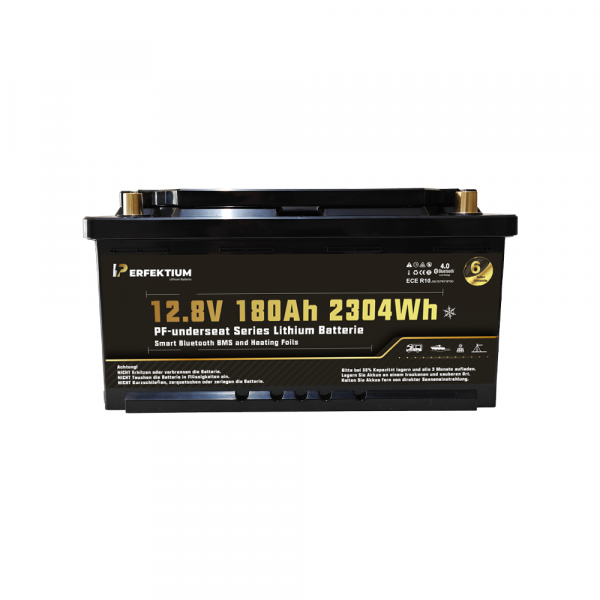 Perfektium PF SERIES Lithium Batterie LiFePO4 12.8V 180Ah Smart BMS mit Bluetooth Wohnmobil Untersitzbatterie mit Heizung-2