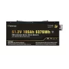 Perfektium PBG SERIES Lithium Batterie LiFePO4 51.2V 105Ah Smart BMS mit Bluetooth Golfwagen Batterie mit Heizung