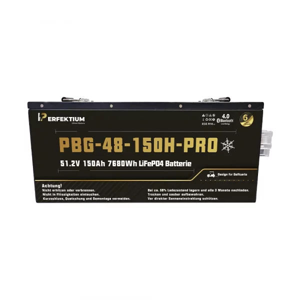 Perfektium PBG SERIES Lithium Batterie LiFePO4 51.2V 150Ah Smart BMS mit Bluetooth Golfwagen batterie mit Heizung-6 Perfektium PBG SERIES Lithium Batterie LiFePO4 51.2V 150Ah PRO Smart BMS mit Bluetooth Golfwagen batterie mit Heizung