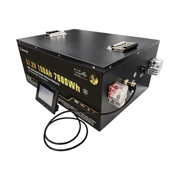 Perfektium PBG SERIES Lithium Batterie LiFePO4 51.2V 150Ah Smart BMS mit Bluetooth Golfwagen batterie mit Heizung