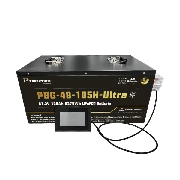 Perfektium PBG SERIES Lithium Batterie LiFePO4 51.2V 105Ah Ultra Smart BMS mit Bluetooth Golfwagen Batterie mit Heizung-6 Perfektium PBG SERIES Lithium Batterie LiFePO4 51.2V 105Ah Ultra Smart BMS mit Bluetooth Golfwagen Batterie mit Heizung