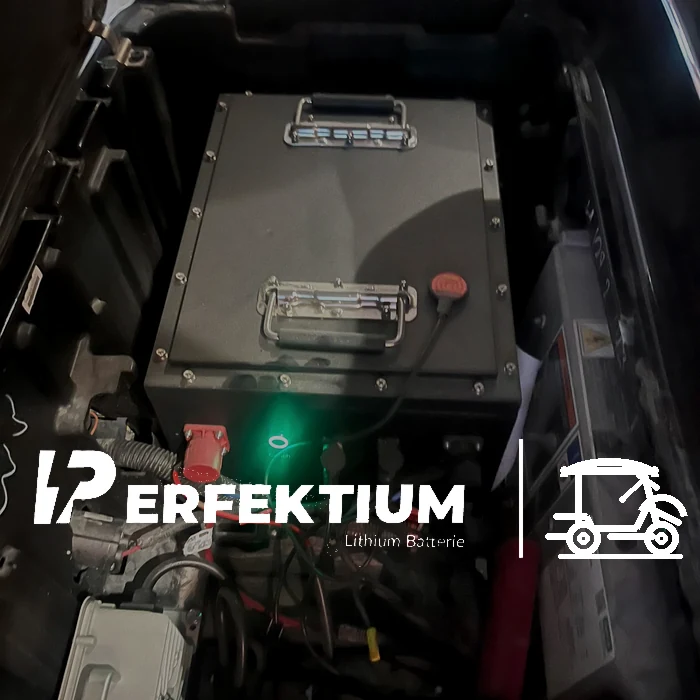 Golfcart Lithium Batterien installation