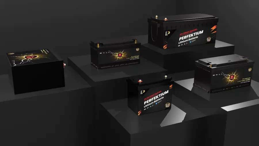 Perfektium LiFePO4 Batterie Produktserien für Wohnmobil, Marine, Golfwagen und Solar