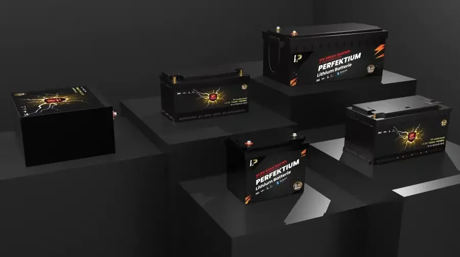 Perfektium LiFePO4 Batterie Produktserien für Wohnmobil, Marine, Golfwagen und Solar