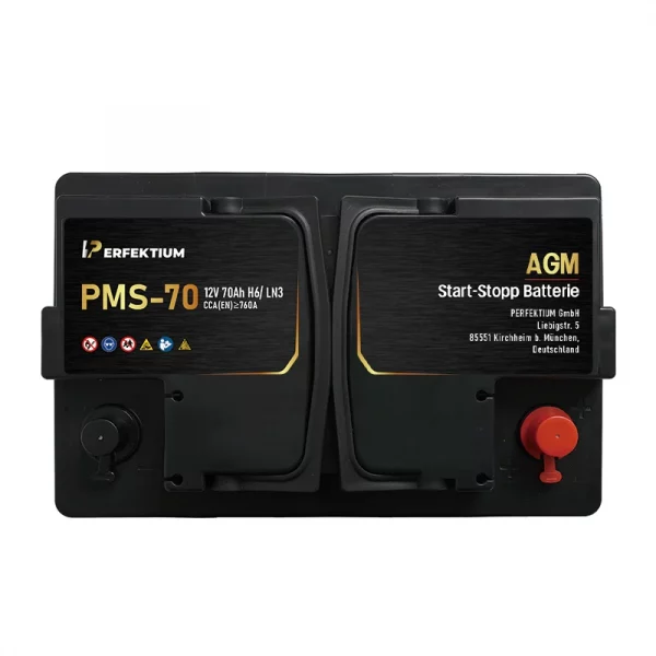 Perfektium PMS-Serie AGM Start-Stopp-Batterie 12 V 70Ah, entwickelt für moderne Fahrzeuge mit hoher Zyklenlebensdauer und wartungsfreiem Betrieb-2 Perfektium PMS-Serie AGM Start-Stopp-Batterie 12 V 70Ah, entwickelt für moderne Fahrzeuge mit hoher Zyklenlebensdauer und wartungsfreiem Betrieb-2